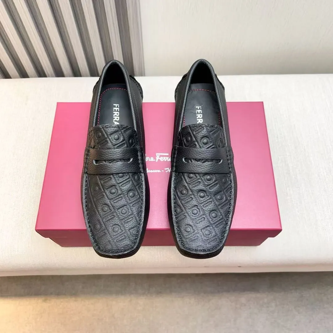 Men's men's shoes 💰620 Ferragamo new high-end quality 🔥 imported lychee pattern ➕ cowhide lining size 38-45